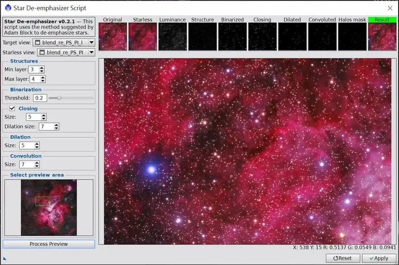 以 StarNet++ 為基礎的腳本化縮星示意