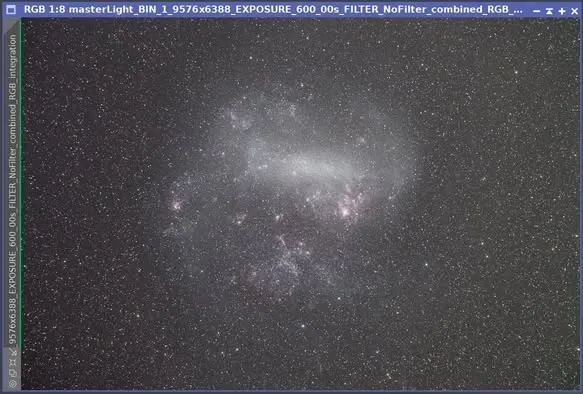 RGB+Ha 一體式濾鏡拍攝星系的成果