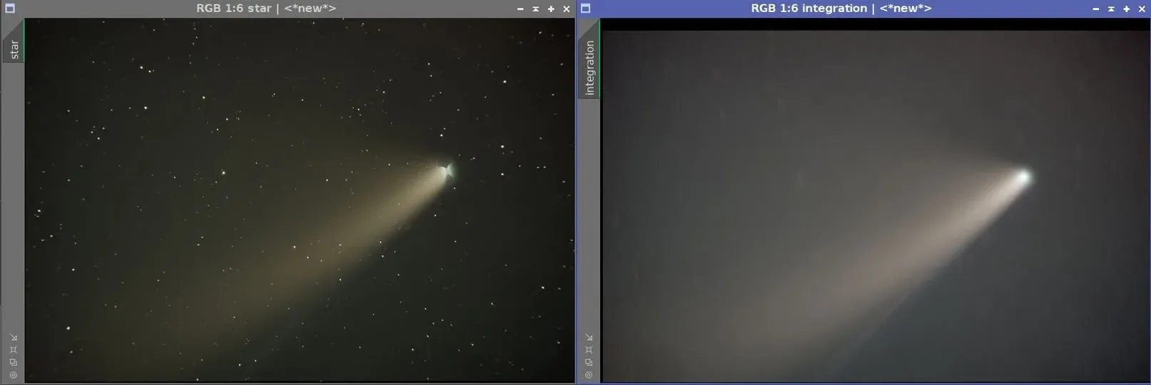 PixInsight 中的 Comet Alignment 工具介面