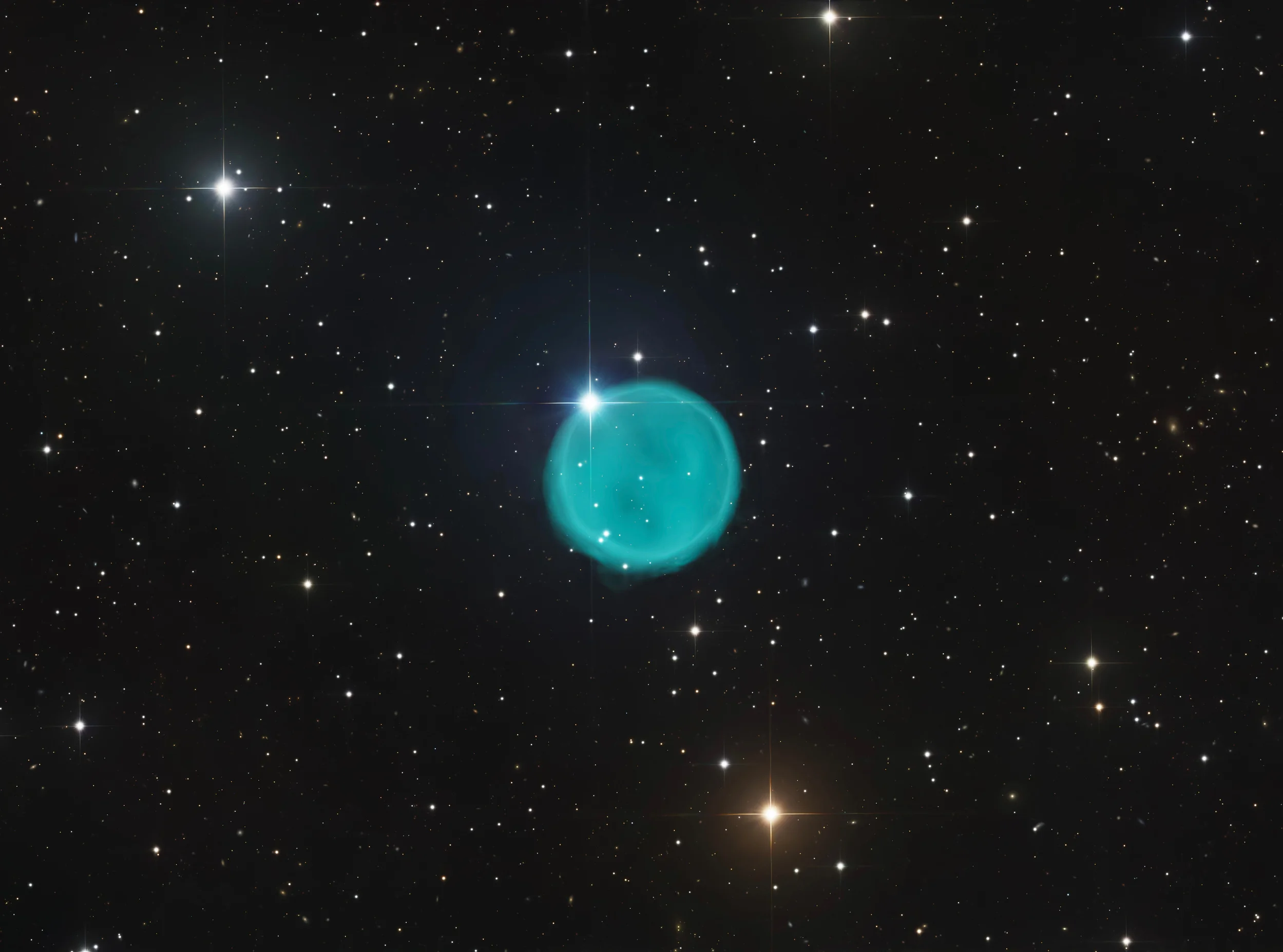 Abell 33 星際鑽戒 — 藝術微噴輸出