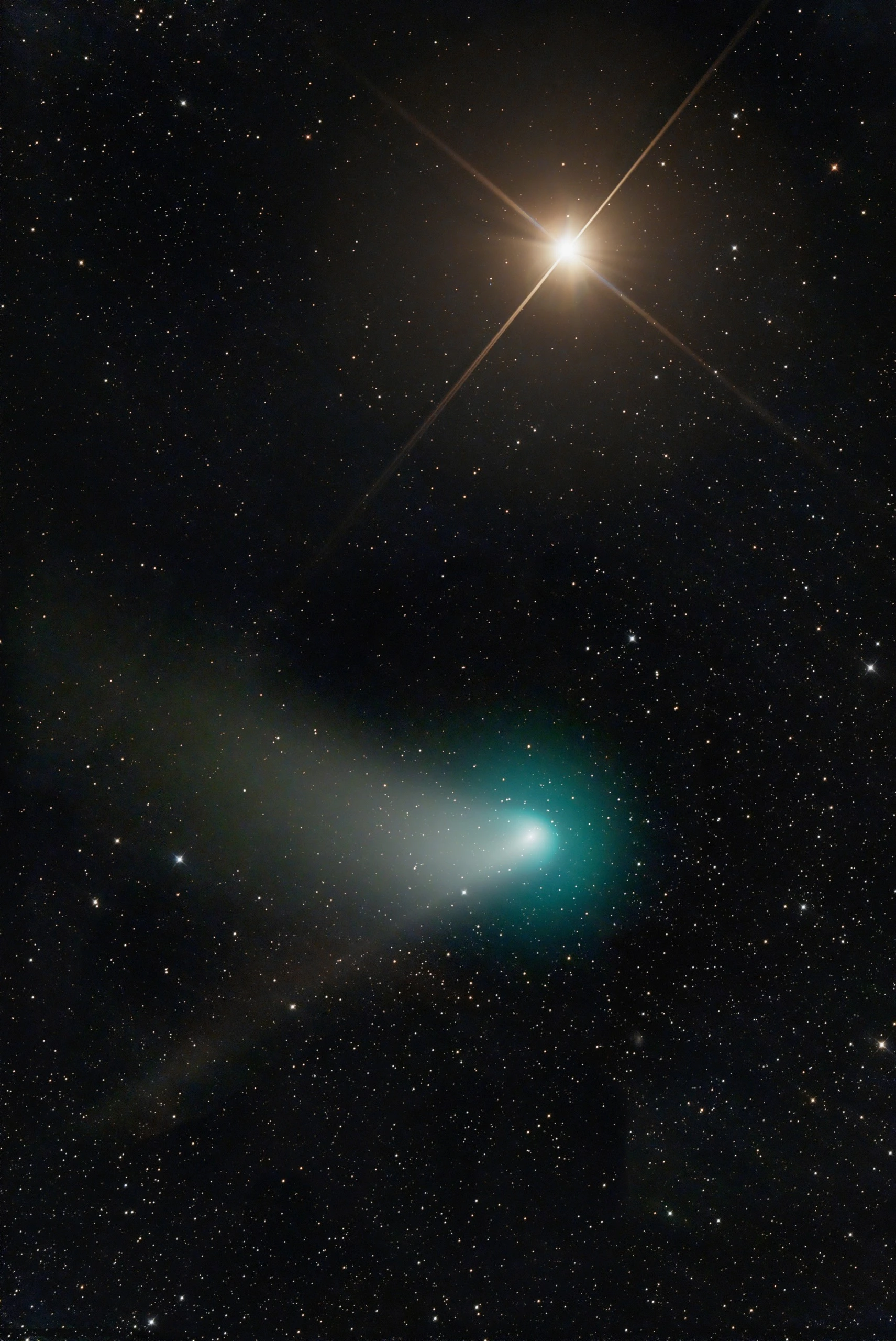 Comet ZTF meets Mars