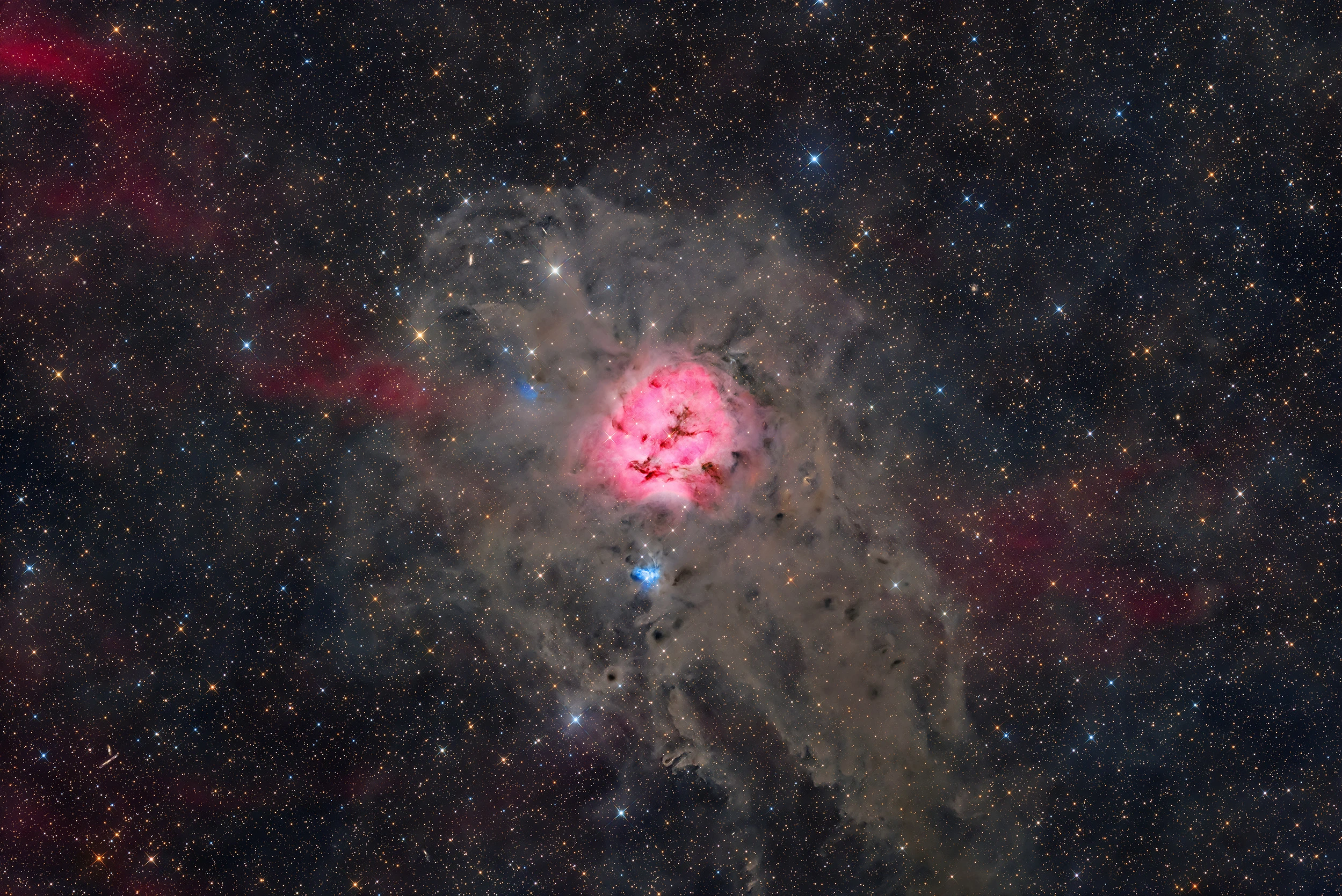IC 5146 Cocoon Nebula and Surrounding IFN