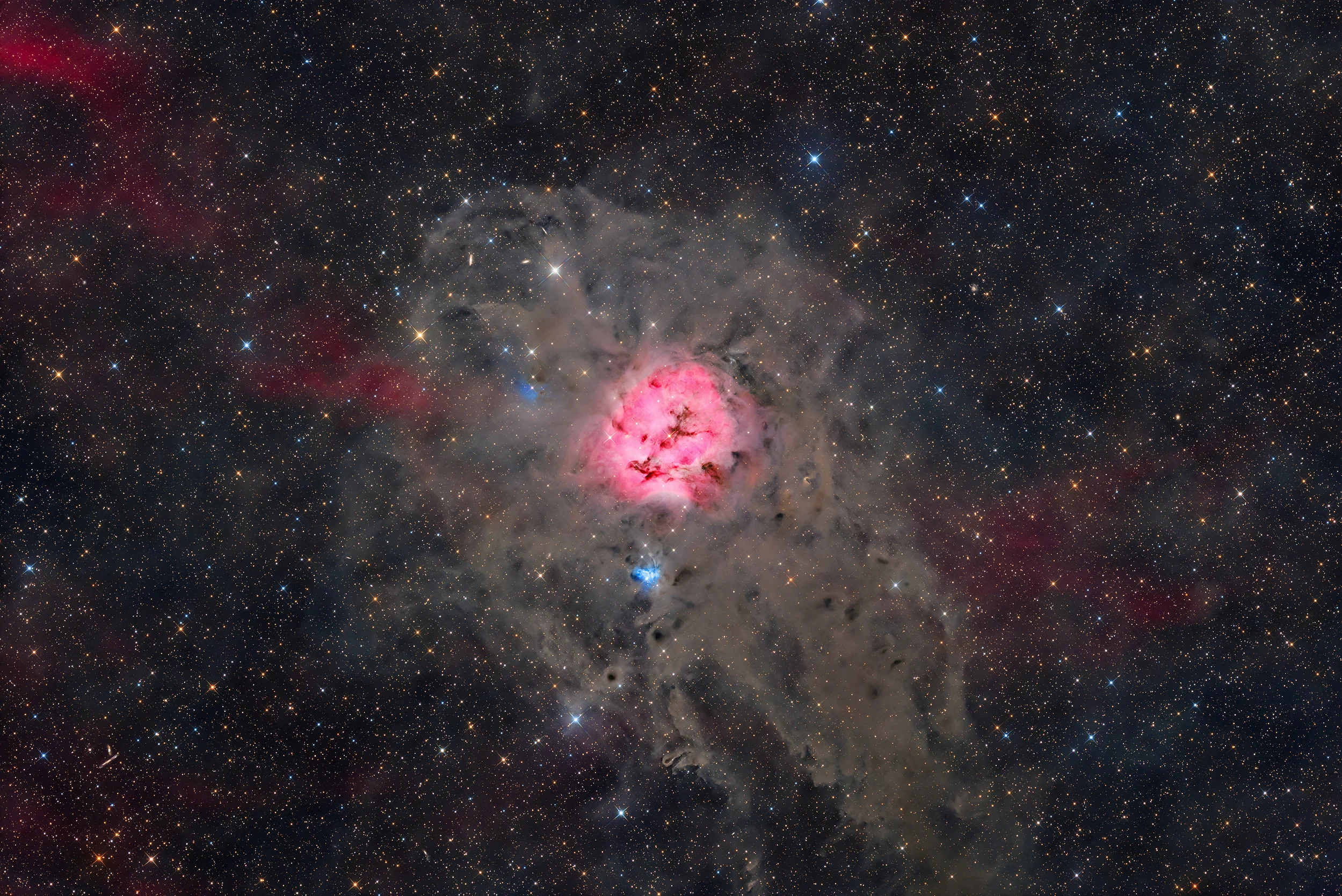 IC 5146 Cocoon Nebula and Surrounding IFN