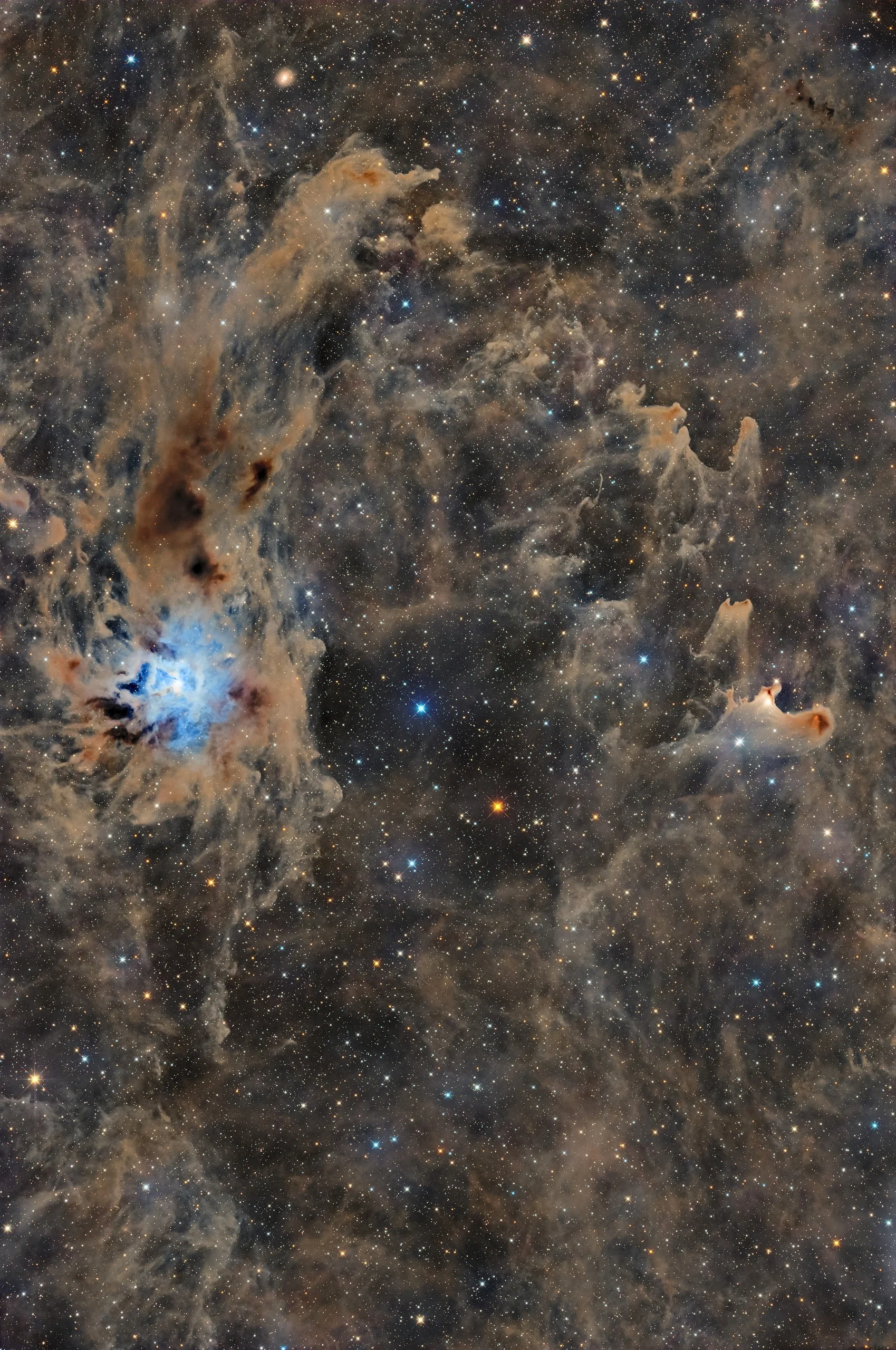 Iris Nebula, Ghost Nebula and surrounding IFN