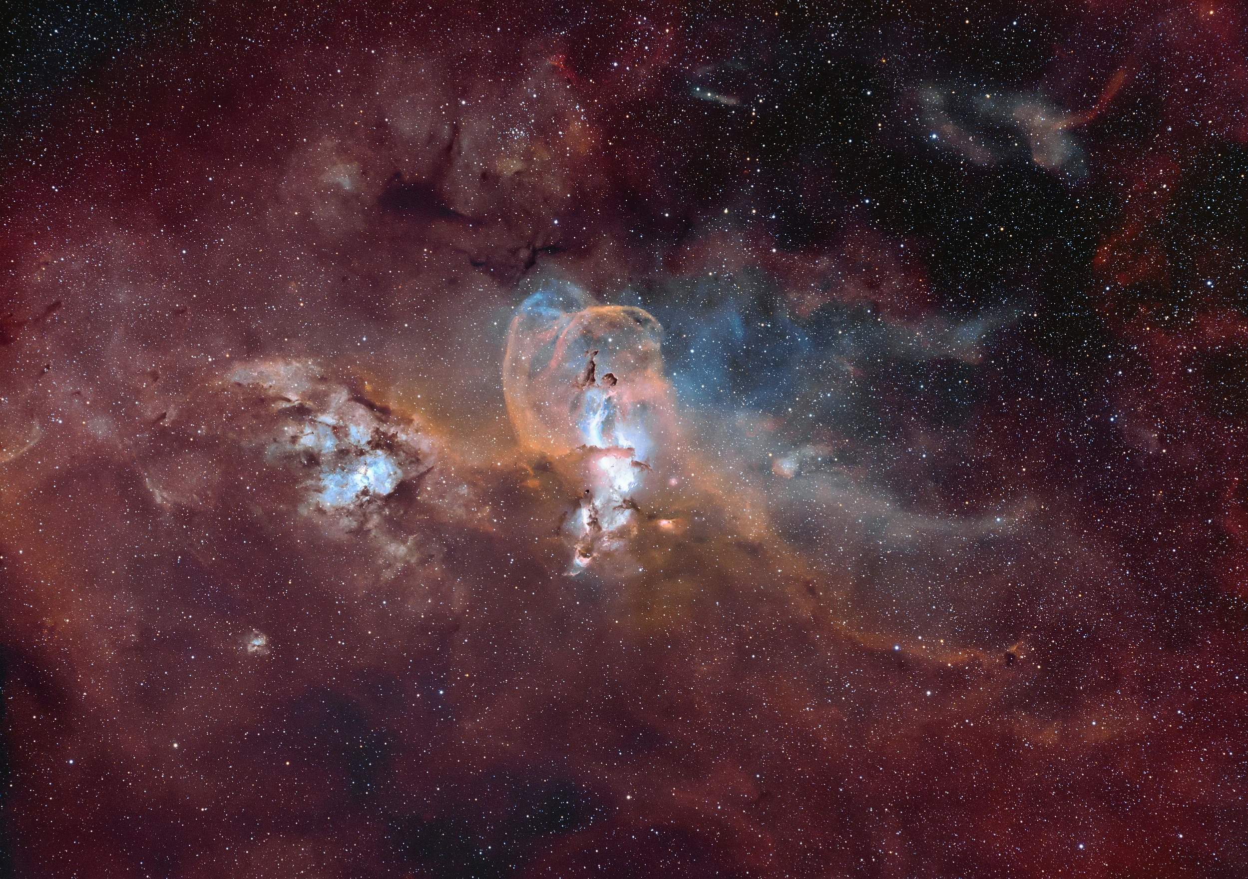 NGC 3576 Statue of Liberty Nebula