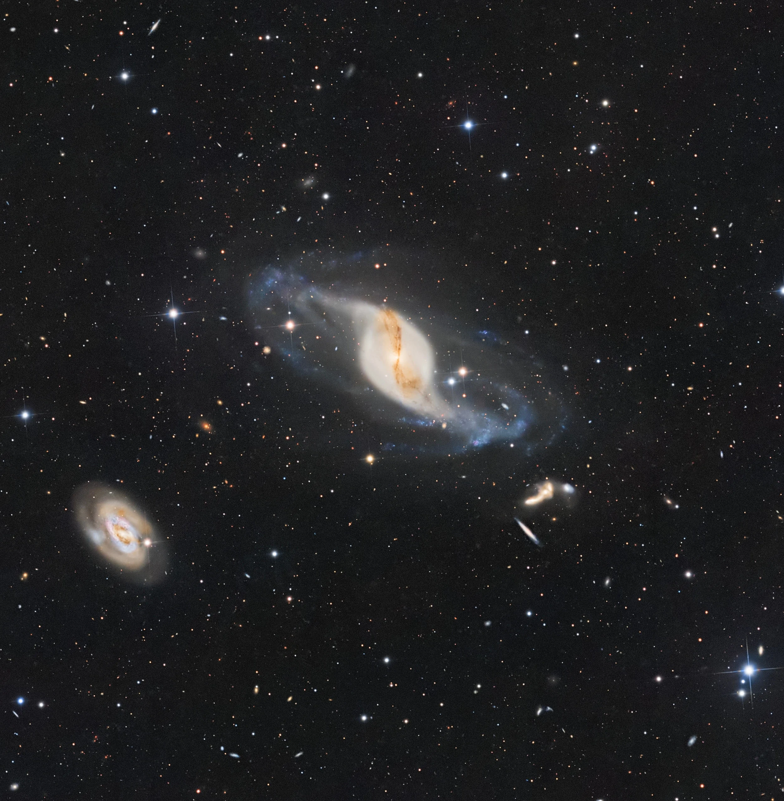 NGC 3718, NGC 3729 and Hickson 56