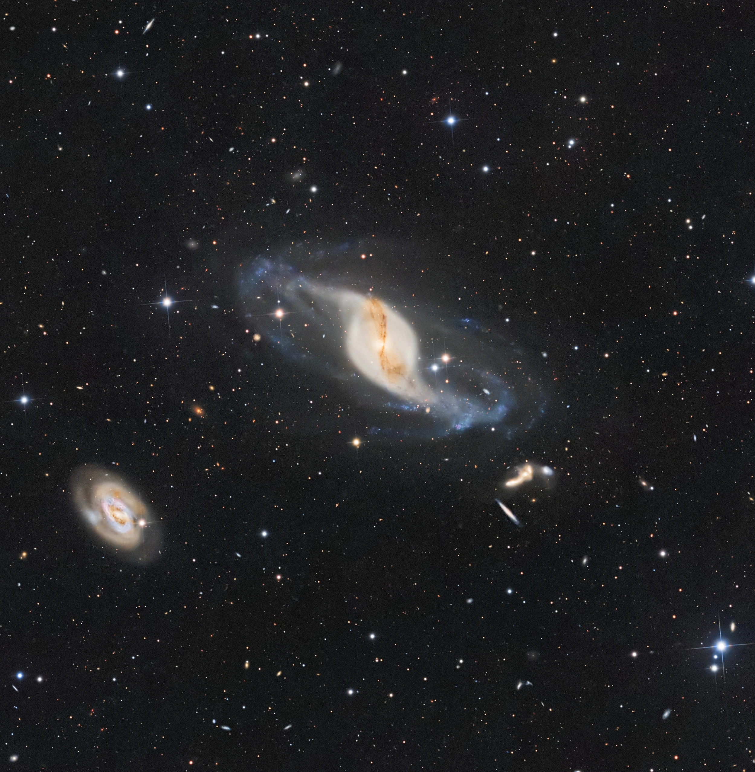 NGC 3718, NGC 3729 and Hickson 56